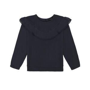 Lucky Brand Girls' Pullover Fleece Crew Neck Sweatshirt, Large 12/14